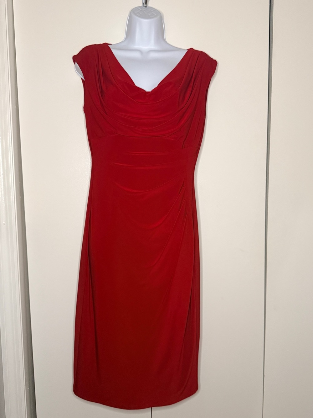 Lauren Ralph Lauren Cowl-Neck Sheath Dress